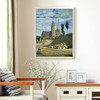 Jean Baptiste Camille Corot,Chartres Cathedral,large wall art,framed wall art,canvas wall art,large canvas,M6124