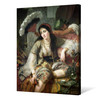 Jean Baptiste Ange Tissier,Odalisque,Portrait of a lady,large wall art,framed wall art,canvas wall art,large canvas,M6118