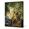 Jan van Huysum,Plums,a Peach,Grapes,a Melon,a Pineapple,a Fig,Currants,Cherries and Flowers,large wall art,framed wall art,canvas wall,M6109