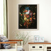 Jan Davidsz de Heem,Festoon of Fruit and Flowers, 1670,large wall art,framed wall art,canvas wall art,large canvas,M6089
