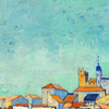 Vincent van Gogh,View of Saintes-Maries-de-la-Mer,art prints,Vintage art,canvas wall art,famous art prints,q695