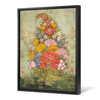 Indian Paintings,Still Life Bouquet of Flowers Emerging from the Grass,large wall art,framed wall art,canvas wall art,large canvas,M6051