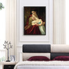 Hugues Merle,Maternal Affection, 19th century,large wall art,framed wall art,canvas wall art,large canvas,M6029