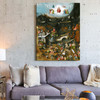 Hieronymus Bosch,The Last Judgment,large wall art,framed wall art,canvas wall art,large canvas,M6017