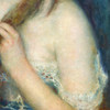 Pierre-Auguste Renoir,Young Woman Braiding Her Hair,art prints,Vintage art,canvas wall art,famous art prints,q647