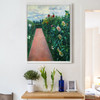 Gustave Caillebotte,Garden Path with Dahlias in Petit Gennevilliers,large wall art,framed wall art,canvas wall art,large canvas,M5901