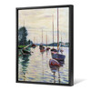 Gustave Caillebotte,Boats Anchored on the Seine,large wall art,framed wall art,canvas wall art,large canvas,M5899