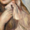Pierre Auguste Renoir,Girl with Pink Bonnet,art prints,Vintage art,canvas wall art,famous art prints,V6600