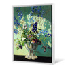 Grant Wood,Delphiniums in a White Vase,large wall art,framed wall art,canvas wall art,large canvas,M5876