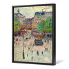 Georges Dufrenoy,A square in Paris,large wall art,framed wall art,canvas wall art,large canvas,M5813