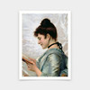Tito Conti,A Good Book,Portrait of a woman reading,art prints,Vintage art,canvas wall art,famous art prints,V6807