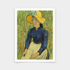 Vincent van Gogh,Peasant Girl in Straw Hat,art prints,Vintage art,canvas wall art,famous art prints,V6833