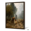 Constant Troyon,going To Market On A Misty Morning,large wall art,framed wall art,canvas wall art,large canvas,M5526