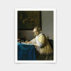 Johanes Vermeer,A Lady Writing,art prints,Vintage art,canvas wall art,famous art prints,q521