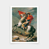 Jaques-Louis David,Napoleon at the Great St. Bernard,art prints,Vintage art,canvas wall art,famous art prints,q518