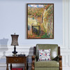 Claude Monet,L'Escalier,Vines and old houses,large wall art,framed wall art,canvas wall art,large canvas,M5502