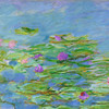 Claude Monet,Water Lilies,detail,art prints,Vintage art,canvas wall art,famous art prints,q421