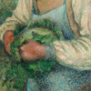 Camille Pissarro,The Gardener - Old Peasant with Cabbage,art prints,Vintage art,canvas wall art,famous art prints,q397