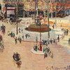Camille Pissarro,Rue Saint-Honoré,Sun Effect,Afternoon,La rue Saint-Honoré effet de soleil,après-midi,q396