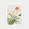 Yu Zhi,Lilies and butterflies,Chinese painting,art prints,Vintage art,canvas wall art,famous art prints,V6929