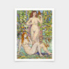 Maurice Brazil Prendergast,Two Nudes with Swan,art prints,Vintage art,canvas wall art,famous art prints,2V260