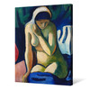 August Macke,naked Girl With Headscarf,large wall art,framed wall art,canvas wall art,large canvas,M5370