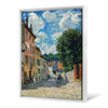 Alfred Sisley,A Street, Possibly In Port-marly, 1876,large wall art,framed wall art,canvas wall art,large canvas,M5264