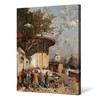 Alberto Pasini,Turkish fountain,Turkish Street View,large wall art,framed wall art,canvas wall art,large canvas,M5247