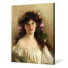 Albert Lynch,A portrait of a Maiden,large wall art,framed wall art,canvas wall art,large canvas,M5242