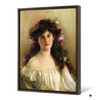 Albert Lynch,A portrait of a Maiden,large wall art,framed wall art,canvas wall art,large canvas,M5242