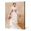 Abbott Handerson Thayer,A Bride,Portrait of the bride in wedding dress,large wall art,framed wall art,canvas wall art,large canvas,M5216