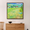 Vincent van Gogh, Les Vessenots in Auvers,Green field scenery,canvas print,canvas art,canvas wall art,large wall art,framed wall art,p2799