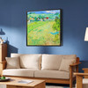 Vincent van Gogh, Les Vessenots in Auvers,Green field scenery,canvas print,canvas art,canvas wall art,large wall art,framed wall art,p2799
