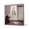 Vilhelm Hammershoi,Interior from Strandgade with Sunlight on the Floor,canvas print,canvas art,canvas wall art,large wall art,framed,p2793