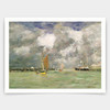 Eugene Louis Boudin,High Tide at Trouville,art prints,Vintage art,canvas wall art,famous art prints,V3690