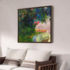 Plinio Nomellini,View of the countryside,Pond scenery,canvas print,canvas art,canvas wall art,large wall art,framed wall art,p2769