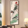 Wu Changshuo,Nandina and daffodils,Chinese Flower Paintings,Vertical Narrow Art,large wall art,framed wall art,canvas wall art,M817