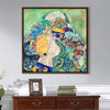 Gustav Klimt,Baby Cradle,Modern abstract art,canvas print,canvas art,canvas wall art,large wall art,framed wall art,p2695