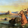 Edgar Samuel Paxson,The Buffalo Hunt,art prints,Vintage art,canvas wall art,famous art prints,V3553