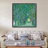 Gustav Klimt, avenue to Schloss Kammer,Roadside tree scenery,canvas print,canvas art,canvas wall art,large wall art,framed wall art,p2693