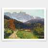 Edgar Payne,A road to Alpine homes,art prints,Vintage art,canvas wall art,famous art prints,V3530