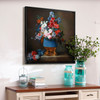 Anne Vallayer-Coster ,Bouquet of Flowers in a Blue Porcelain Vase,canvas print,canvas art,canvas wall art,large wall art,framed art,p2602