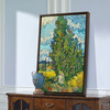 Vincent van Gogh,Cypresses and Two Women,canvas print,canvas art,canvas wall art,large wall art,framed wall art,p2575