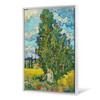 Vincent van Gogh,Cypresses and Two Women,canvas print,canvas art,canvas wall art,large wall art,framed wall art,p2575