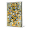 Piet Mondrian,Tableau no 1,Yellow abstract art,canvas print,canvas art,canvas wall art,large wall art,framed wall art,p2560