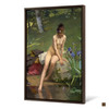 Paul Peel,The Little Shepherdess,Girl by the pond,canvas print,canvas art,canvas wall art,large wall art,framed wall art,p2551