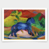 Franz Marc,Little Blue Horse, 1912,art prints,Vintage art,canvas wall art,famous art prints,V3787
