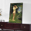 José Julio De Souza Pinto, Under the greenery,Naked girl on the grass,canvas print,canvas art,canvas wall art,large wall art,framed,p2528