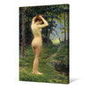 José Julio De Souza Pinto, Under the greenery,Naked girl on the grass,canvas print,canvas art,canvas wall art,large wall art,framed,p2528
