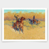 Frederic Remington,The Long-Horn Cattle Sign,art prints,Vintage art,canvas wall art,famous art prints,V3808